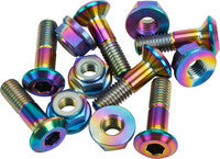 Flo Motorsports Titanium Sprocket Bolts and Nuts