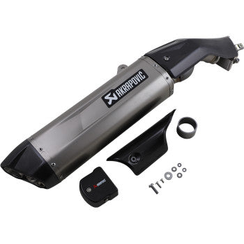 Akropovic Titanium Slip On Muffler For 20-22 Africa Twin CRF1100