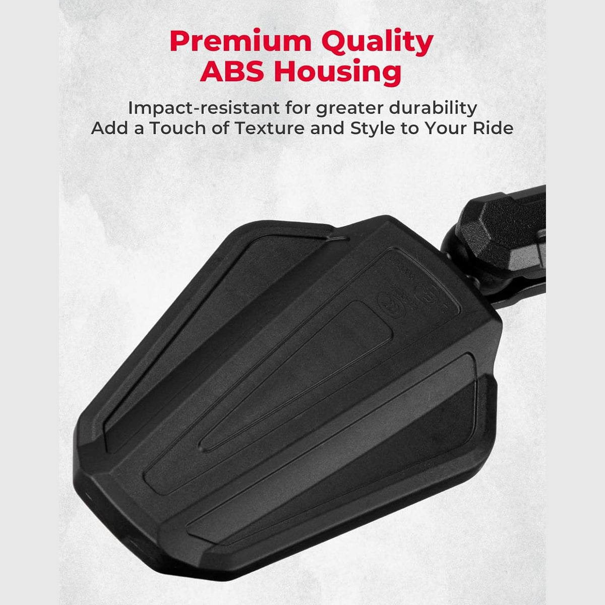 KEMIMOTO Adventure Motorcycle Mirrors For 7/8th Bars