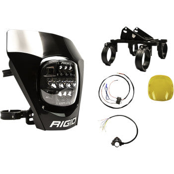 Rigid Industries Adapt XE Moto LED Light with Number Plate