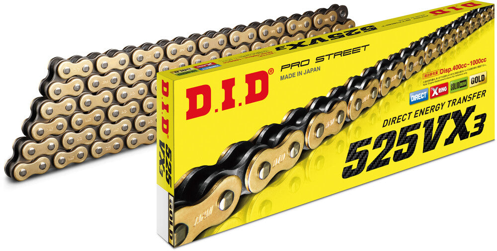 DID 525VX3 Gold Chain
