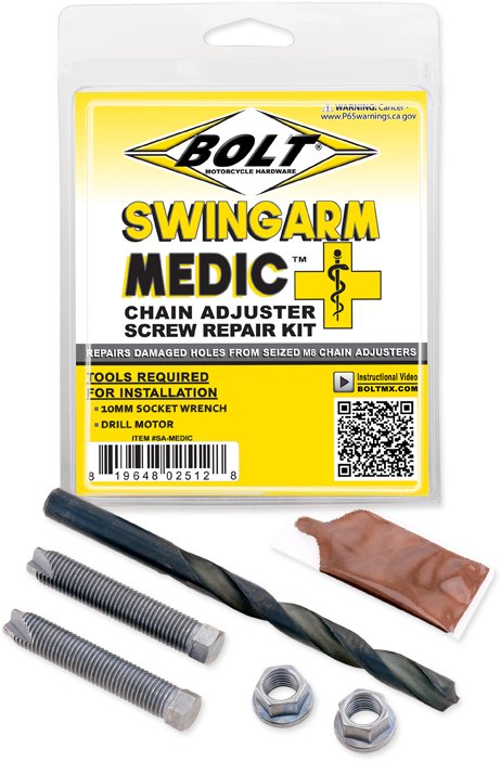 Bolt Swingarm Medic Chain Adjuster Repair Kit