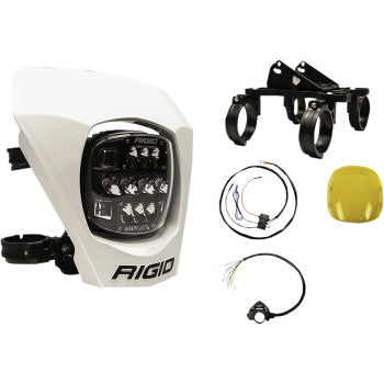 Rigid Industries Adapt XE Moto LED Light with Number Plate